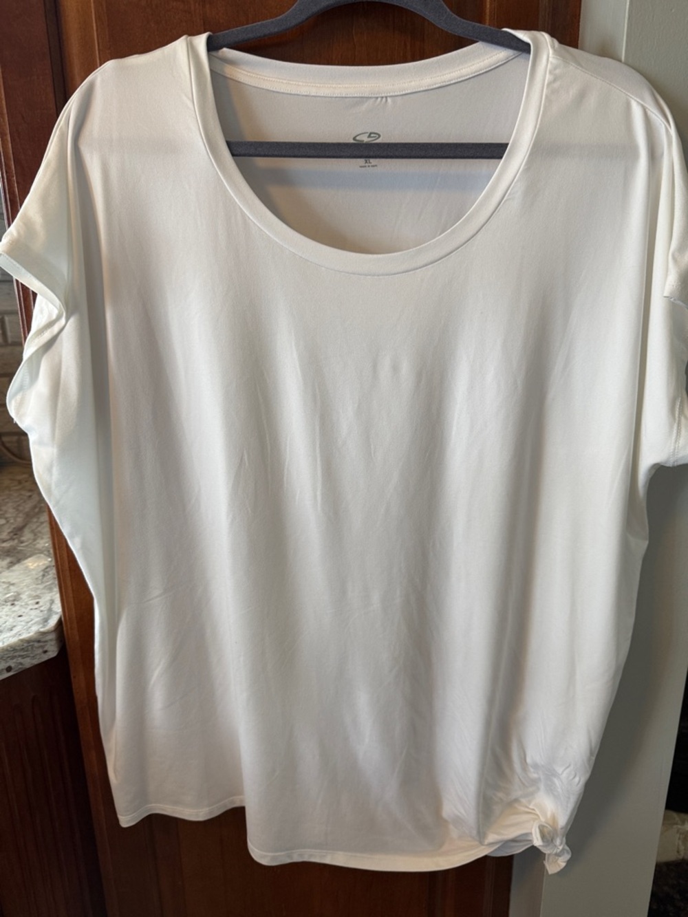 Champion White Tie-Hem Top